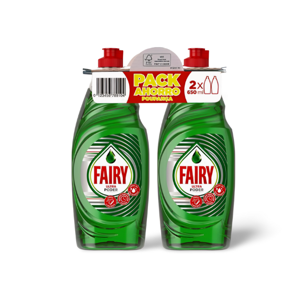Fairy lavavajillas Ultra Poder 2x650ml PROMO